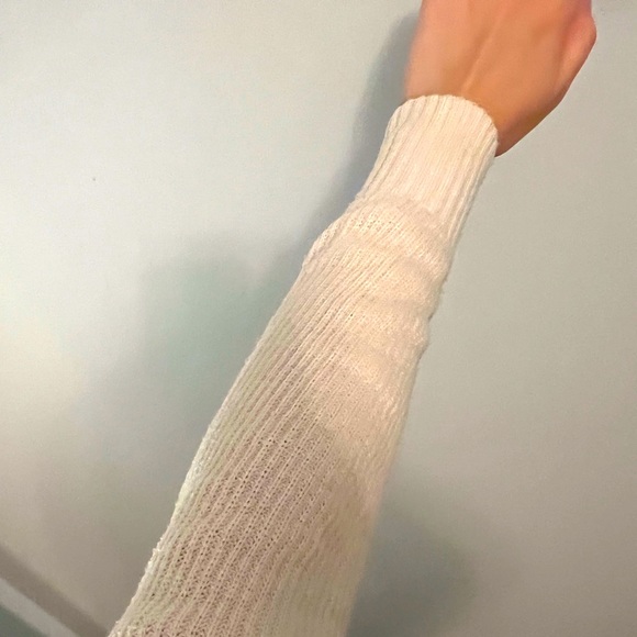 Ivanka Trump Sweater, Ivory color with rose gold zippers - Picture 7 of 8